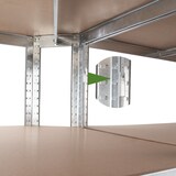 thumbnail of Eckregal 180x75x30 cm  Schwerlastregal Steckregal Lagerregal Kellerregal 875 kg Traglast