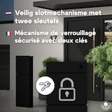 thumbnail of 4gardenz® Vrijstaande Brievenbus - Gegalvaniseerd Staand met Slot - Zwart