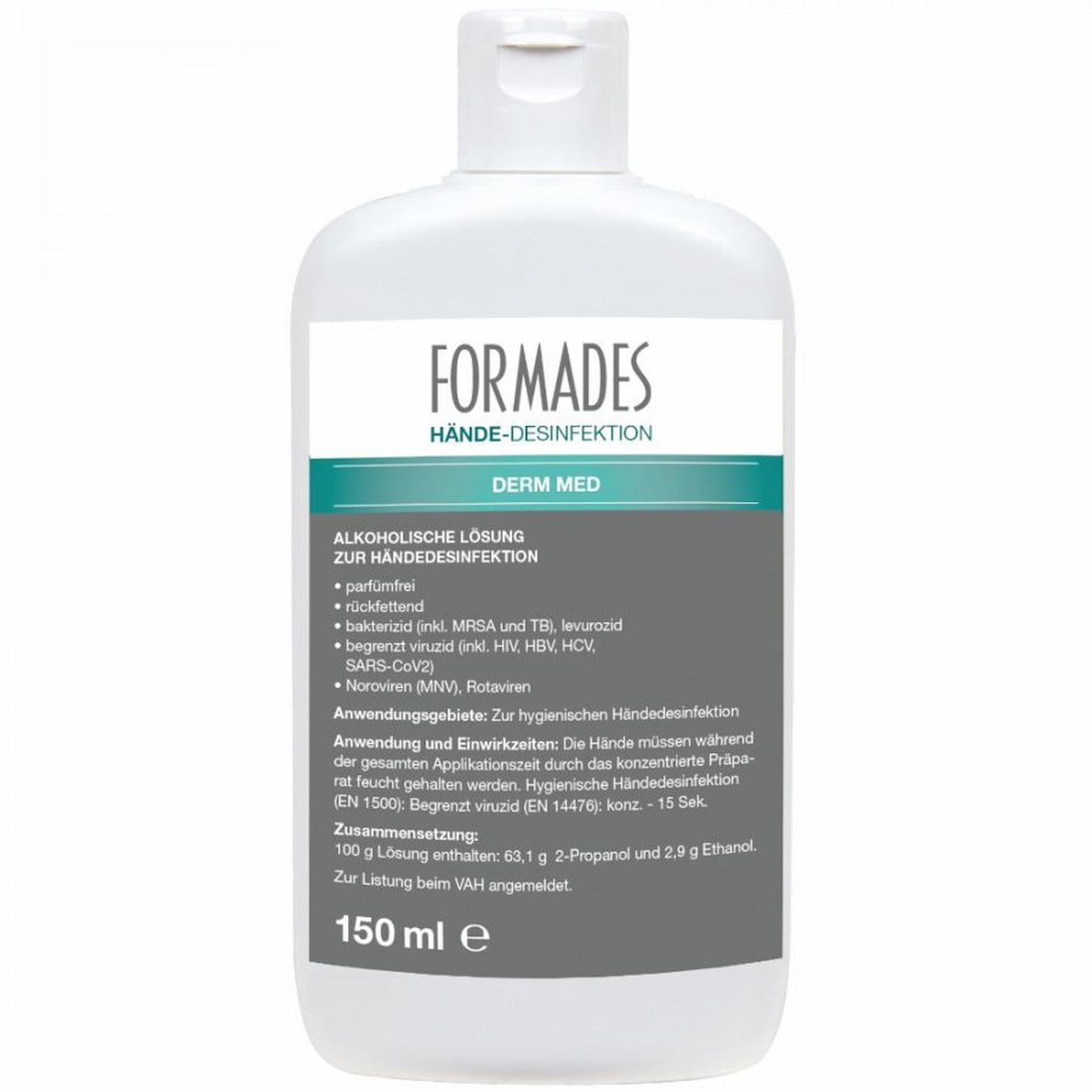 FORMADES Händedesinfektion Derm Med - 10 x 500 ml - Handdesinfektion