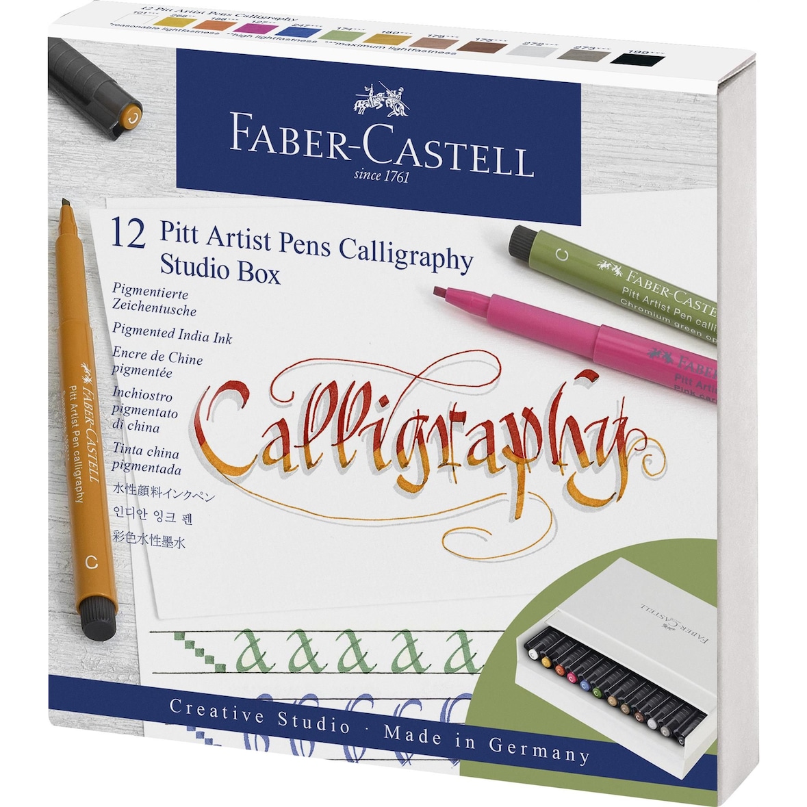 Faber Castell Tuschestift Pitt Artist Pen C 12er Atelierbox