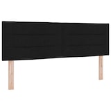 thumbnail of vidaXL Boxspringbett mit Kopfteil Schwarz 140 x 190 cm Stoff