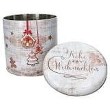 thumbnail of Gebäckdose Frohe Weihnachten H20,3cm aus Metall - 23466027