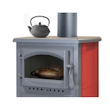 thumbnail of Kaminofen mit Backfach und Herdplatte Cucina bordeaux - 9,7kW