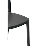 thumbnail of Cadeira de jardim Maya, de plástico cinza escuro