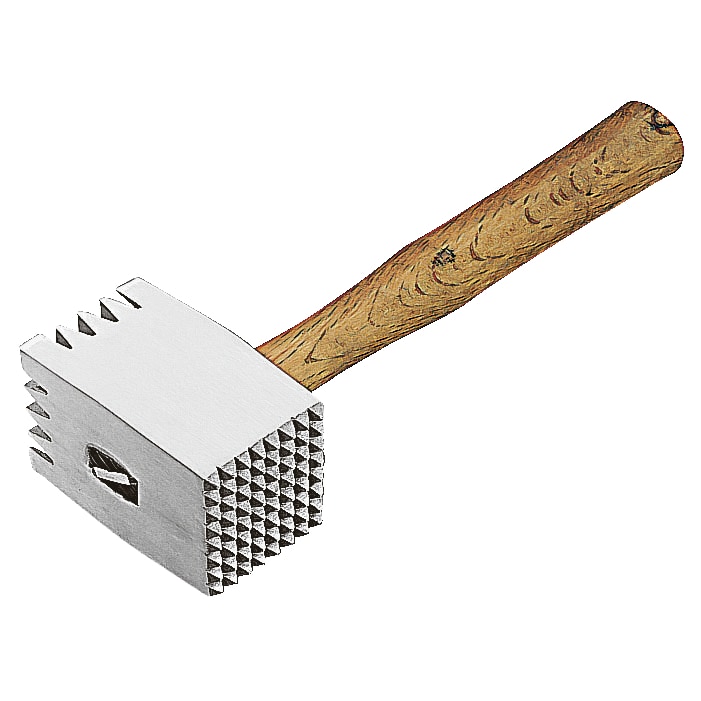 Batticarne C/Manico Kg 0,6 Alluminio Legno