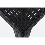 thumbnail of Gartenmöbel Balkonmöbel Tisch + 2 Bänke Set Rattan Kunststoff Anthrazit Bistro