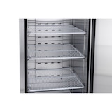 thumbnail of METRO Professional Congélateur GFR6400S, acier inoxydable, 59.5x64x188.5cm, 240 L, refroidissement par ventilateur statique, 480 W, serrure, argent