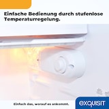 thumbnail of Exquisit Kühlschrank KS116-0-041E weiss | 90 L Volumen | Eisfach | Kühlschrank ohne Gefrierfach freistehend | LED | Kühlschrank klein 50cm Breite