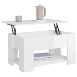 thumbnail of vidaXL Salontafel hoogglans wit 79x49x41 cm op hout gebaseerd materiaal