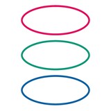 thumbnail of HERMA Buchetiketten oval, rot / grün / blau