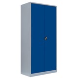 thumbnail of Lüllmann® Mehrzweckschrank mit Flügeltüren, 1950 x 925 x 422 mm, lichtgrau/enzianblau