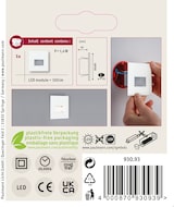 thumbnail of Paulmann LED Wandeinbauleuchte Edge Quadro  eckig 80x80mm  1,2W 50lm 230V  2700K Weiß matt 93093