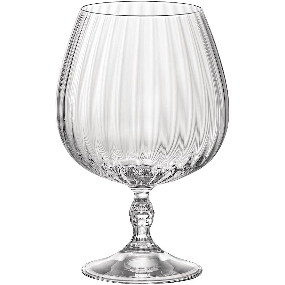 Bormioli Rocco Juego de 6 Copas de Coñac America '20, Cristal, 65cl
