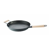thumbnail of Rohe Germany Bratpfanne John, 30 cm, Eisenpfanne, mit Holzgriff, mit Gegengriff