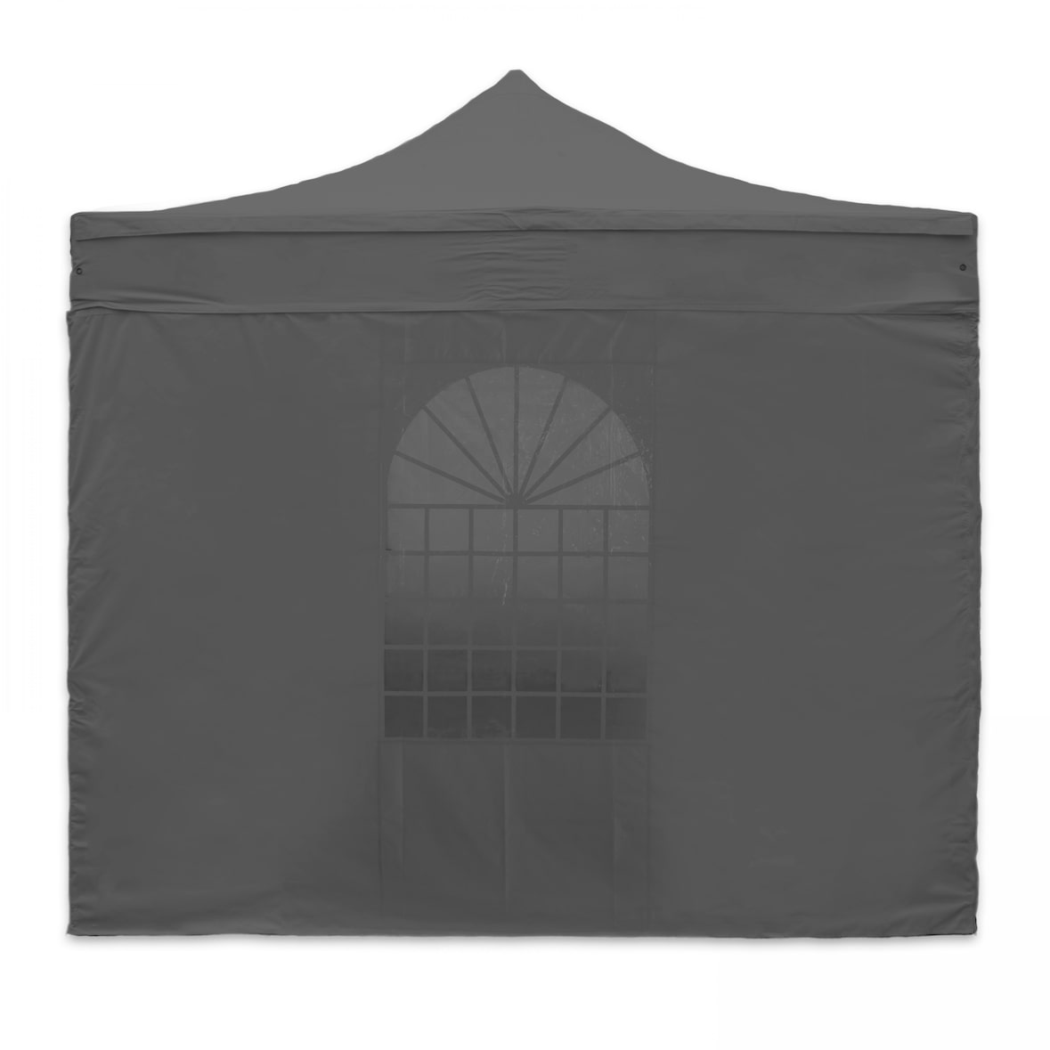 Fensterwand 4 m grau für Faltzelt - Oviala
