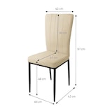 thumbnail of ML-Design – Esszimmerstühle 4er Set Taupe | Samtbezug, Rückenlehne, Metallbeine, ergonomische Küchen- & Esszimmerstühle