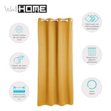 thumbnail of WellHome - Tenda oscurante in velluto ocra 140 x 260 cm