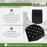 thumbnail of TRUTZHOLM Auffahrrampen 160 cm 400 kg Stahl schwarz gebördelt Verladerampe Quads Rasenmäher