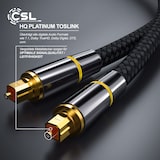 thumbnail of CSL Optisches-Kabel, S/PDIF, Toslink, Metallstecker, Nylonmantel, Lichtwellenleiter, Audiokabel - 3m