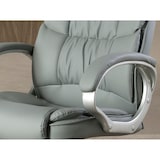 thumbnail of Angel Cerdá Cadeira de escritório giratória em couro sintético cinzento 4154C 64 x 72 x 113