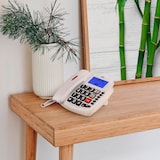 thumbnail of SPC Comfort Volume 2 - Telefone fixo para idosos com teclas XL, visor, volume elevado e compatível com aparelhos auditivos