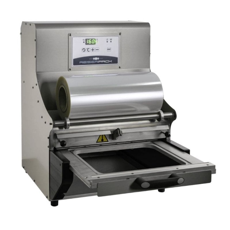 Termoselladora semi-automatica de barquetas RPS380 Molde fijo 1/8 GN (130x160mm) - 4 bandejas
