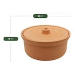 thumbnail of Viapot Big 3500 ml - Natur - Terrakotta-Schmortopf mit Deckel - 26×15 cm