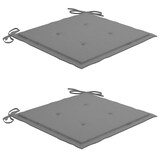 thumbnail of vidaXL Schaukelstuhl mit Grauem Kissen Massivholz Teak