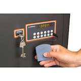 thumbnail of ARREGUI Plus C 180090 Caja fuerte con llave y codigo, con zócalo, Caja de doble seguridad apertura certificada de llave y teclado, 62x38,5x36 cm, 68L