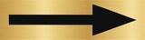 thumbnail of CombiCraft Aluminium Türschild Gold Pfeil 165x45mm mit 3M-Tape