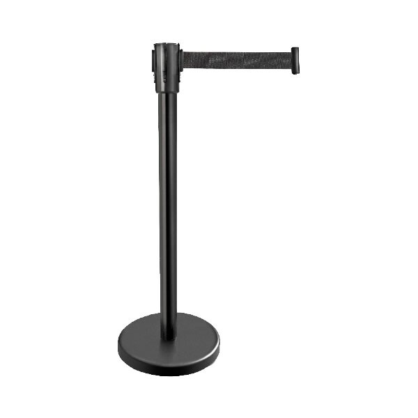 Barprofessional Afzetpaal zwart lint set van 2 stuks