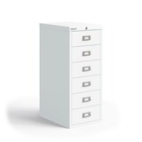 thumbnail of BISLEY Multidrawer Schubladenschrank aus Metall abschließbar in verkehrsweiß Schrank für Büro Werkstatt und Zuhause Stahlschrank