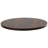 thumbnail of Plateau de table rond en mélaminé 60 cm bois foncé Rivoli - Oviala