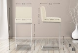 thumbnail of Barhocker Paros Kunstlederbezug creme
