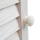 thumbnail of Wandspiegel Badspiegel Badezimmer Spiegelfenster mit Fensterläden, 71x46x5cm ~ shabby naturfarben