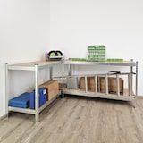 thumbnail of 4x Schwerlastregal 180x160x60 cm Traglast 1000 kg Steckregal Lagerregal Kellerregal Werkstattregal