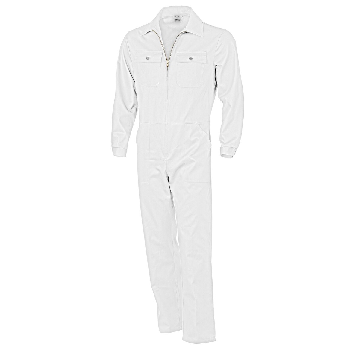 Qualitex Arbeitsoverall 'basic'' in weiß, Größe: 56 - Arbeitsoverall BW 240 g - standard Blaumann