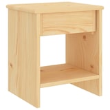 thumbnail of Table de chevet naturel 35x30x40 cm bois de pin massif
