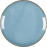 thumbnail of Assiette plate, série Hotel, turquoise, mouchetée de brun, Ø 210 mm