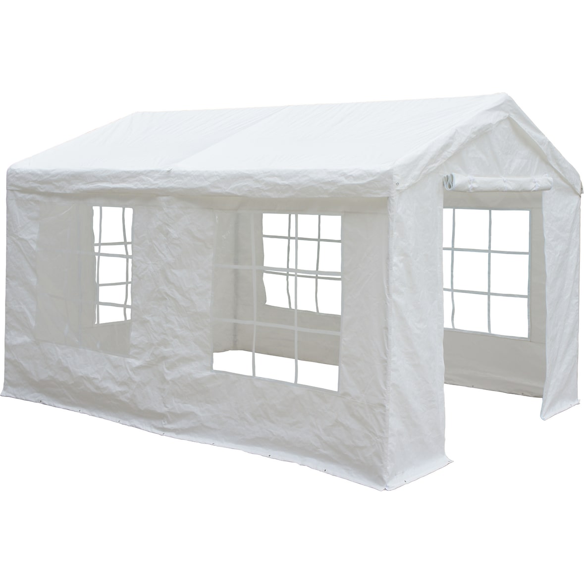 METRO PROFESSIONAL Gazebo per eventi con parete laterale Blenheim, acciaio/poliestere, 3 x 4 m, idrorepellente, bianco