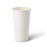 thumbnail of BIOZOYG 50 Stück kompostierbare Einwegbecher 500 ml / 20 oz Pappbecher, Trinkbecher, Wegwerfbecher, Getränkebecher, einwandig, weiß, kompostierbar