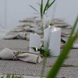 thumbnail of LED Kerzenset Flamme Kunststoff für Außen 3D Flamme flackernd Timer weiß 3Stück