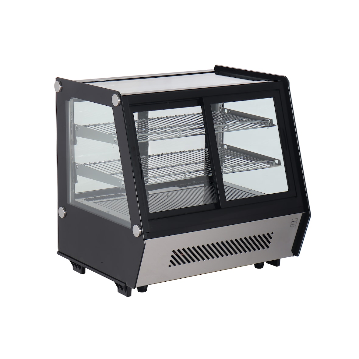 METRO Professional Vitrina refrigerada GCV1130BF, acero inoxidable / plástico / vidrio, 70.2 x 56.8 x 68.6 cm, 125 L, apertura trasera y delantera