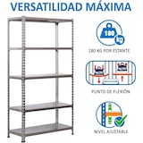 thumbnail of SimonRack Scaffali Metallo Garage 2000x1000x400 mm, 5 Ripiani in Acciaio, 180 kg per Ripiano, Zincato – Simonclick