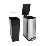 thumbnail of STM18 Mülleimer Treteimer 18l inkl. Inneneimer Softclose-Deckel Silber