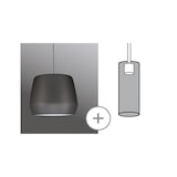 thumbnail of Paulmann URail Kap 2Easy Pirm  280mm Grijs mat 95440