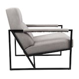 thumbnail of CHRIS Loungestuhl Cocktailsessel Polsterstuhl mit Armlehne Grau