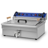 thumbnail of VERTES Freidora de acero inoxidable, capacidad de 25 litros, 50-250 °C, 5000 W, 230 V, principio de zona fría, fácil limpieza, freidora gastronómica