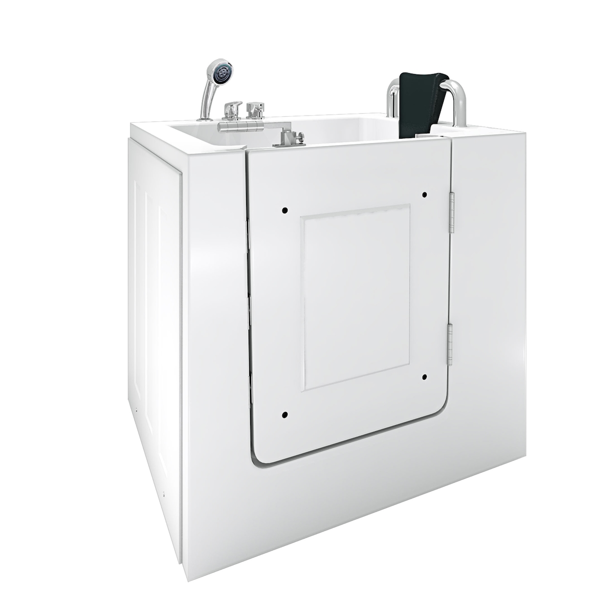 AcquaVapore Sitzwanne Whirlpool Badewanne mit Tür S02WP-C-R 100x78cm