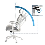 thumbnail of Bürostuhl / Drehstuhl ERGO LINE W Stoff smokey elegance hjh OFFICE
